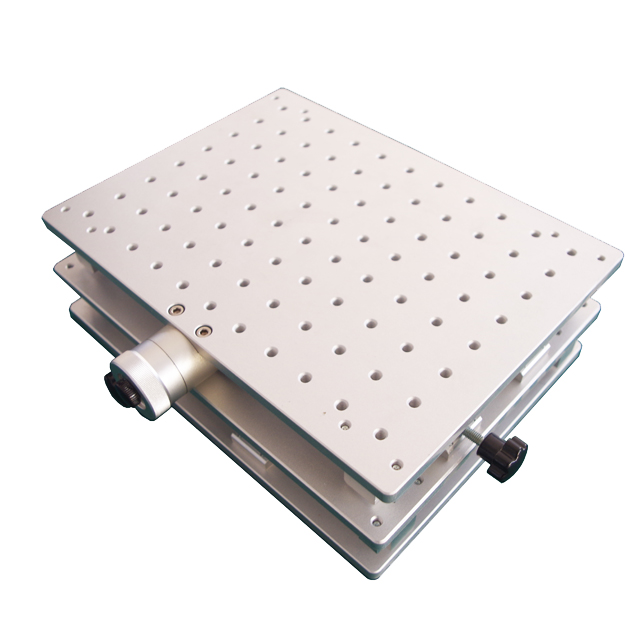 2D-Arbeitstisch XY-Achsen-Beweglicher Tisch 300 * 200 * 90 mm für Faserlaser-Markierungsmaschine