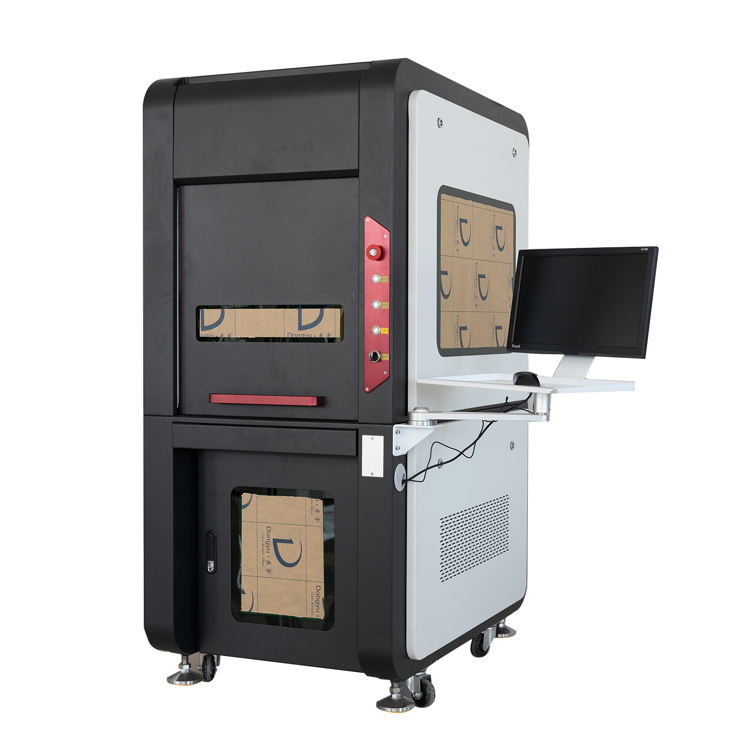 20W 30W JPT MOPA Faserlaserbeschriftungsmaschine für Farbdruck auf Metall Edelstahl Aluminium