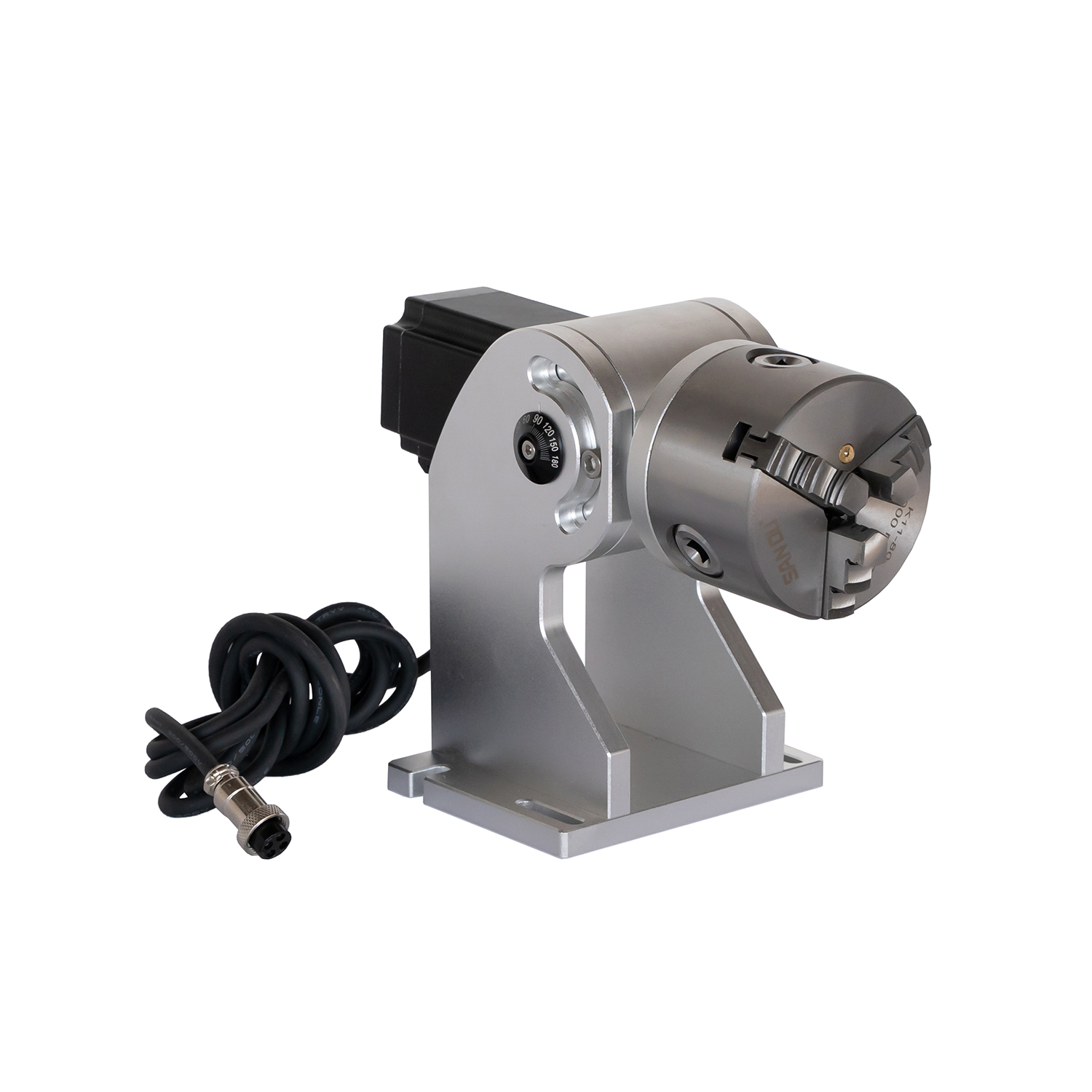 80 mm 100 mm 125 mm 160 mm 200 mm Drehvorrichtung für Faser-CO2-Laserbeschriftungsmaschine