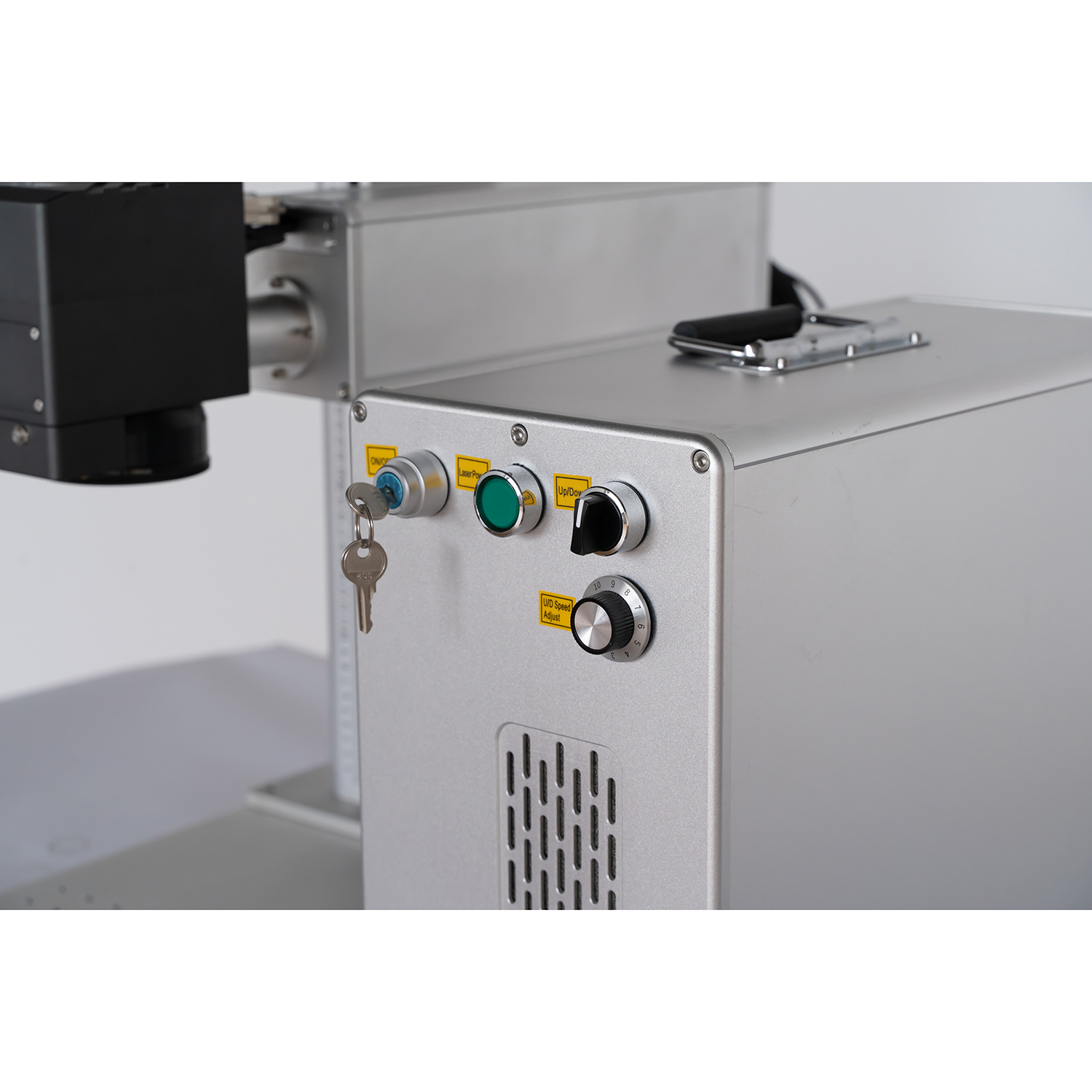 Neue Kamerapositionierung und Hintergrundanzeige Faserlaser-Gravur-Markierungs-Schneidemaschine für Metall-Kunststoff